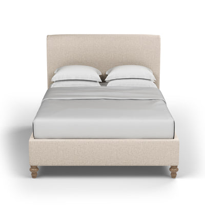 Liberty Panel Bed - Oyster Plush Velvet