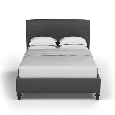 Liberty Panel Bed - Graphite Plush Velvet