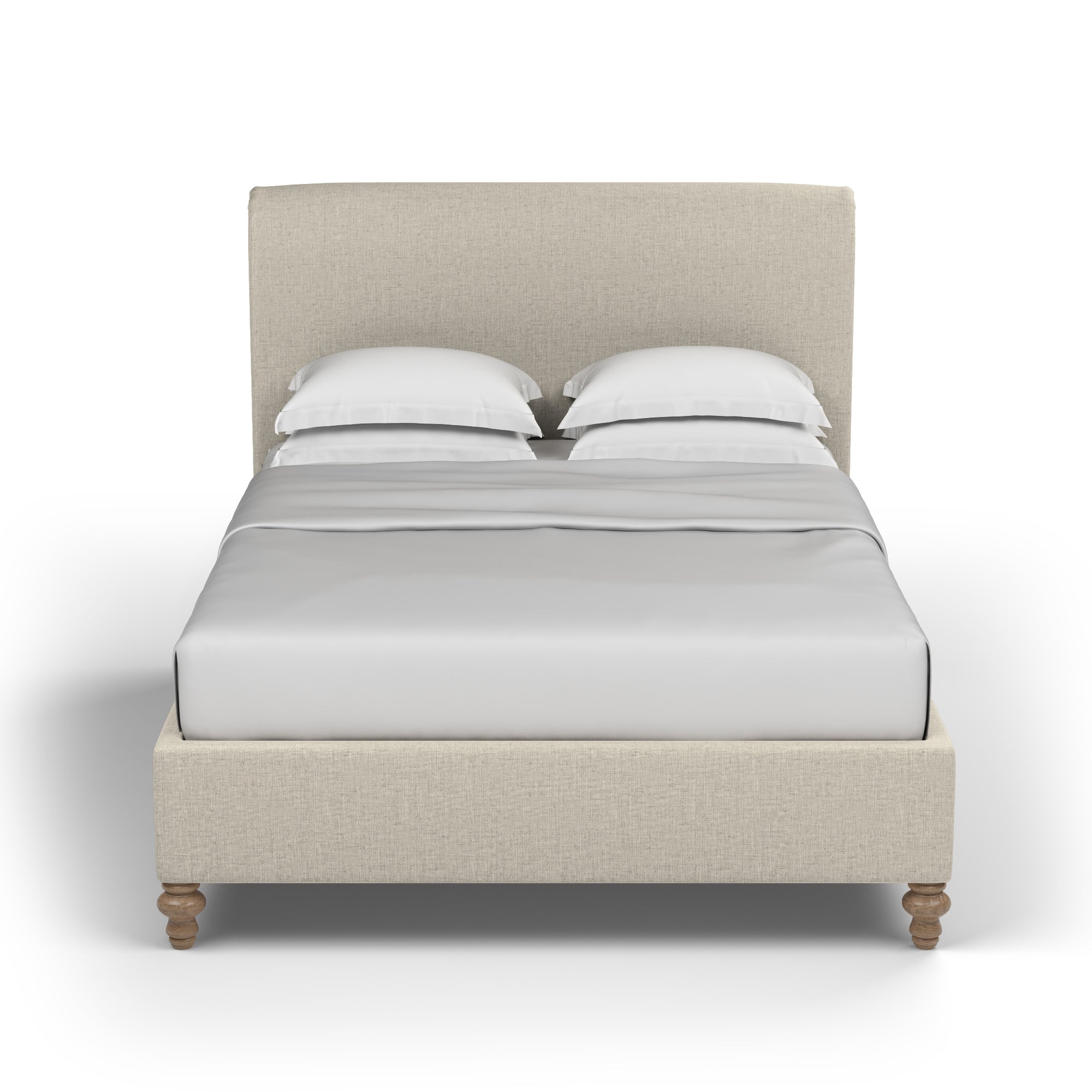 Liberty Panel Bed - Oyster Box Weave Linen