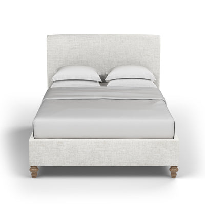 Liberty Panel Bed - Alabaster Crushed Velvet