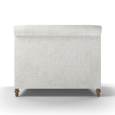 Liberty Panel Bed - Alabaster Crushed Velvet