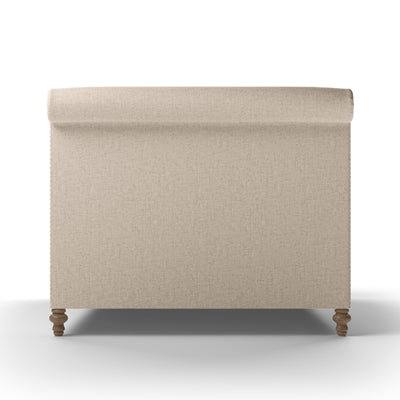 Liberty Panel Bed - Oyster Plush Velvet