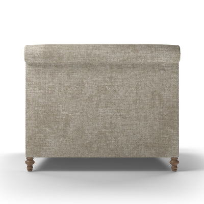 Liberty Panel Bed - Oyster Crushed Velvet