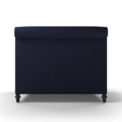 Liberty Panel Bed - Blue Print Plush Velvet