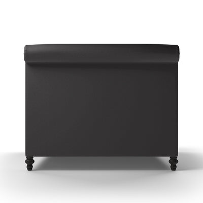 Liberty Panel Bed - Graphite Plush Velvet