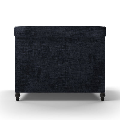 Liberty Panel Bed - Blue Print Crushed Velvet