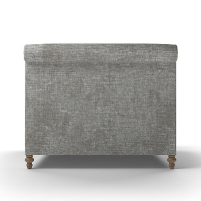 Liberty Panel Bed - Silver Streak Crushed Velvet