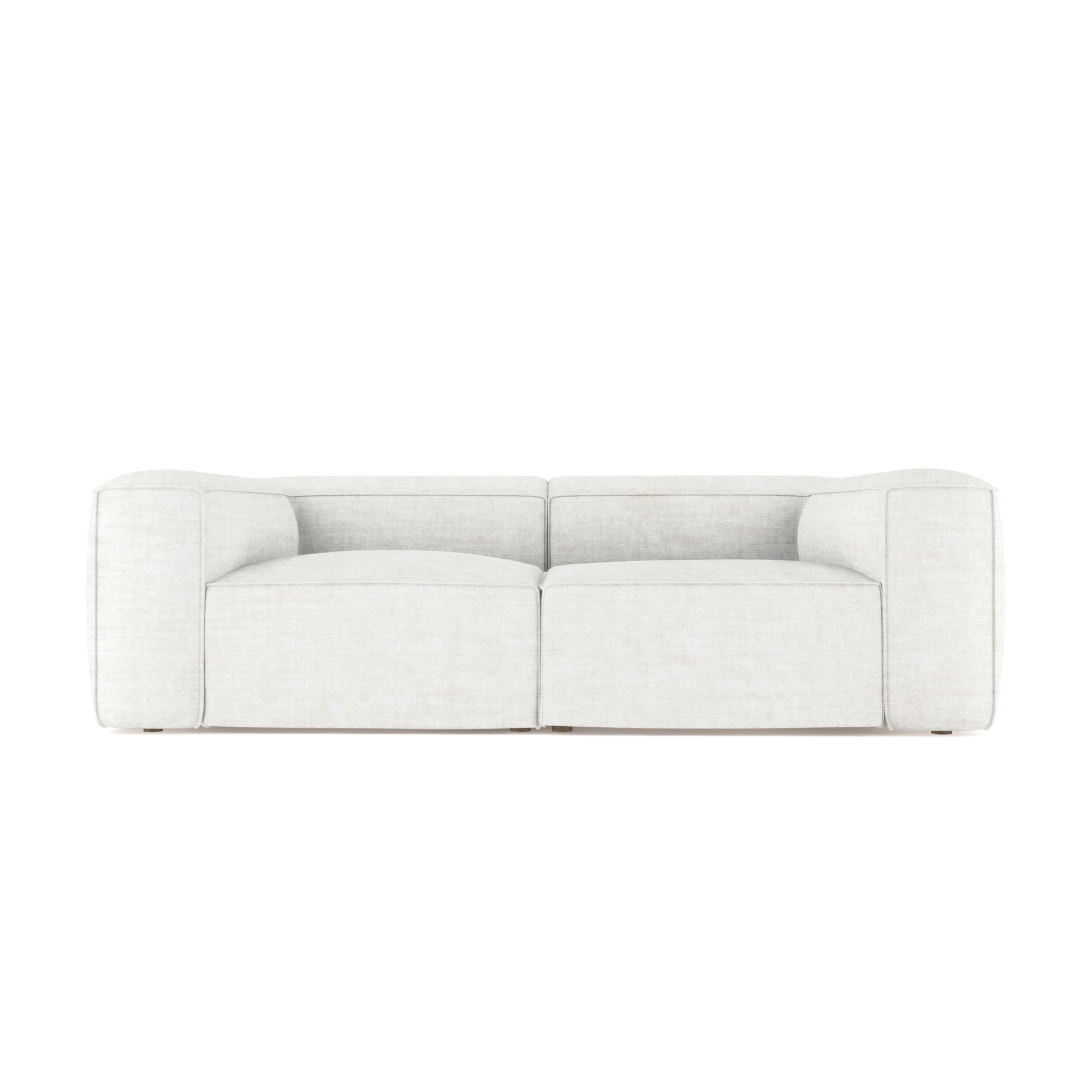 Varick Daybed - Alabaster Crushed Velvet