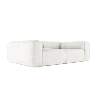 Varick Daybed - Alabaster Crushed Velvet