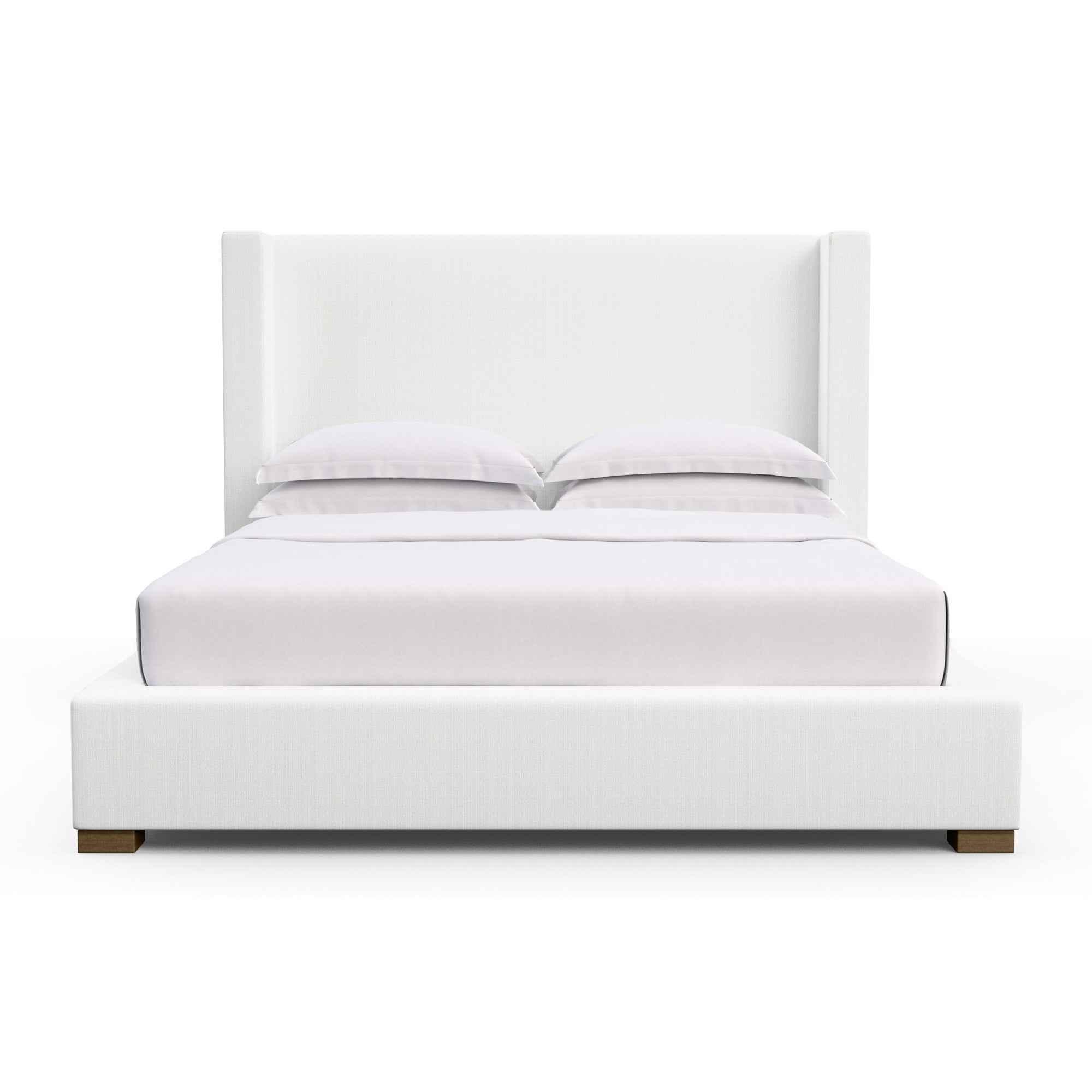 Roxborough Shelter Bed - Blanc Box Weave Linen