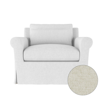 Ludlow Chair - Alabaster Pebble Weave Linen