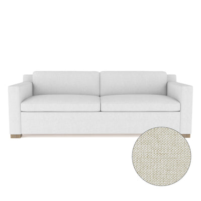 Mercer Sofa - Alabaster Pebble Weave Linen