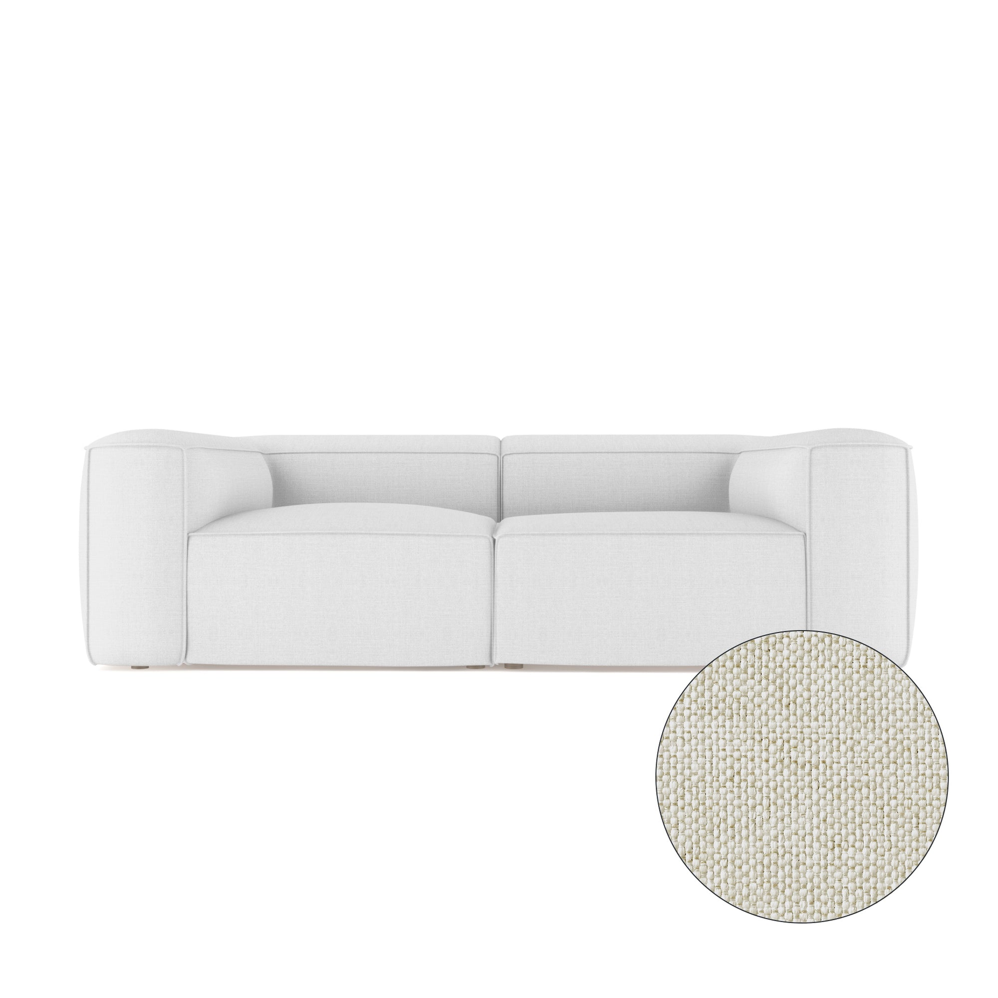 Varick Daybed - Alabaster Pebble Weave Linen