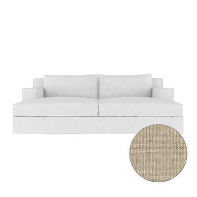 Mulberry Daybed - Oyster Pebble Weave Linen