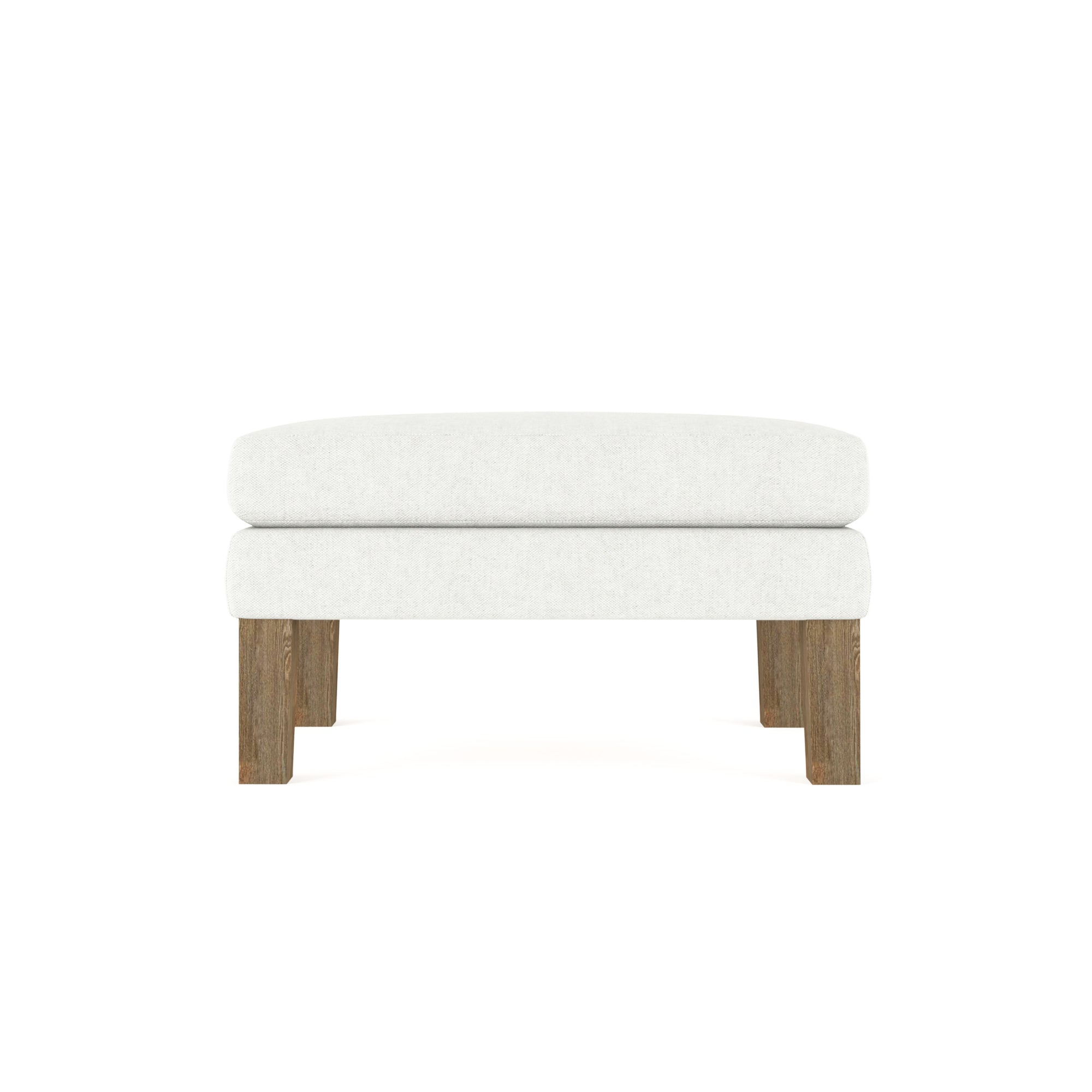 Charlton Ottoman - Blanc Plush Velvet