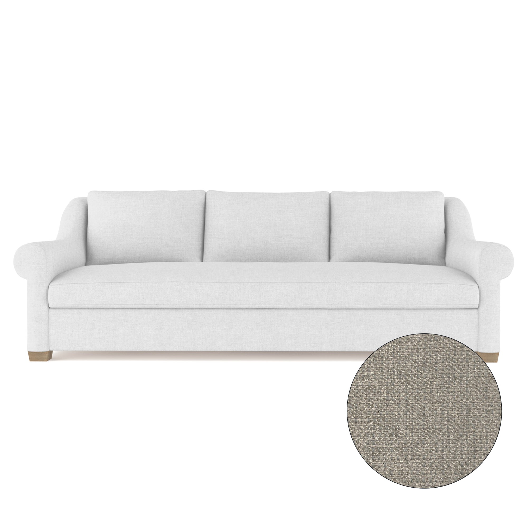 Thompson Sofa - Silver Streak Basketweave