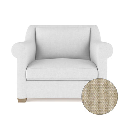 Thompson Chair - Oyster Pebble Weave Linen