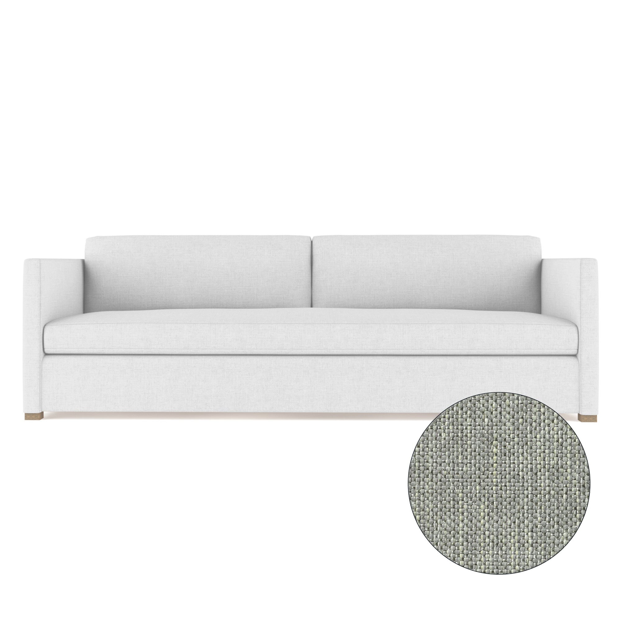 Madison Sofa - Haze Pebble Weave Linen