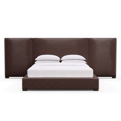 Prospect Extended Panel Bed - Chocolate Distressed Leather