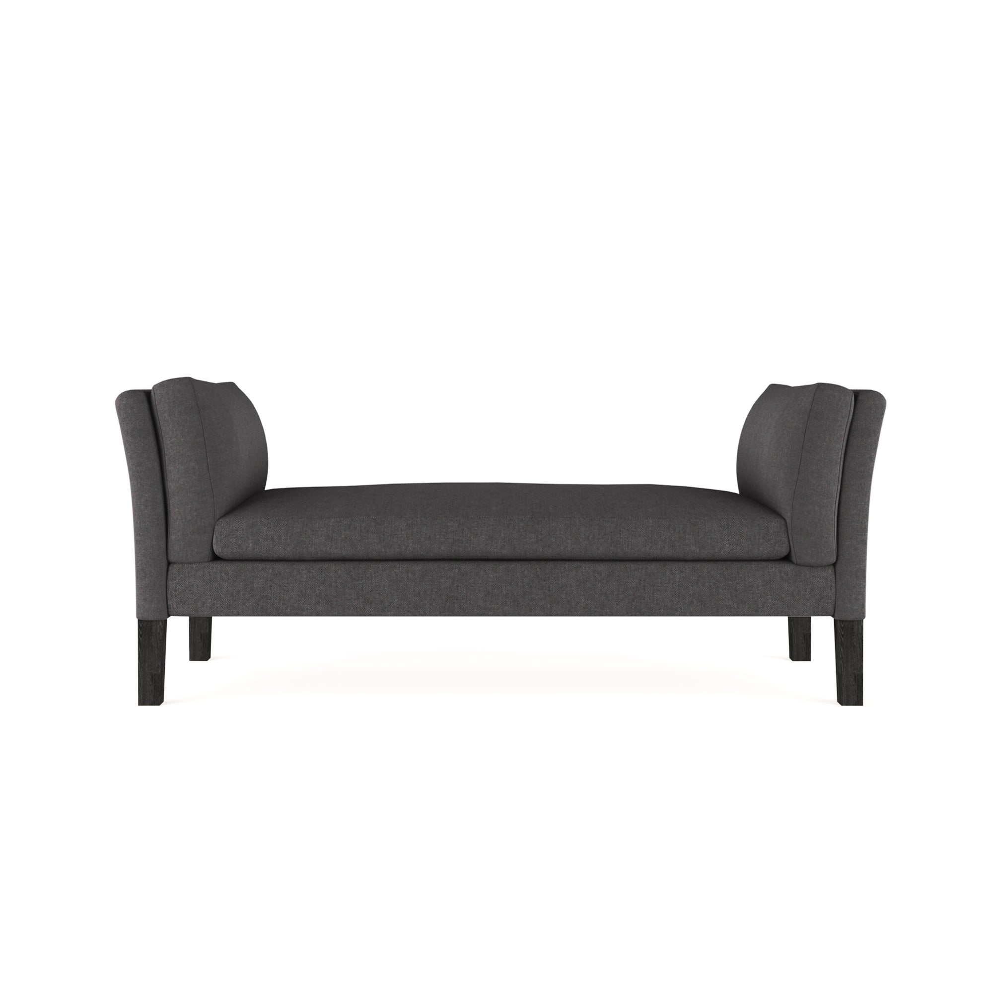 Charlton Bench - Graphite Plush Velvet