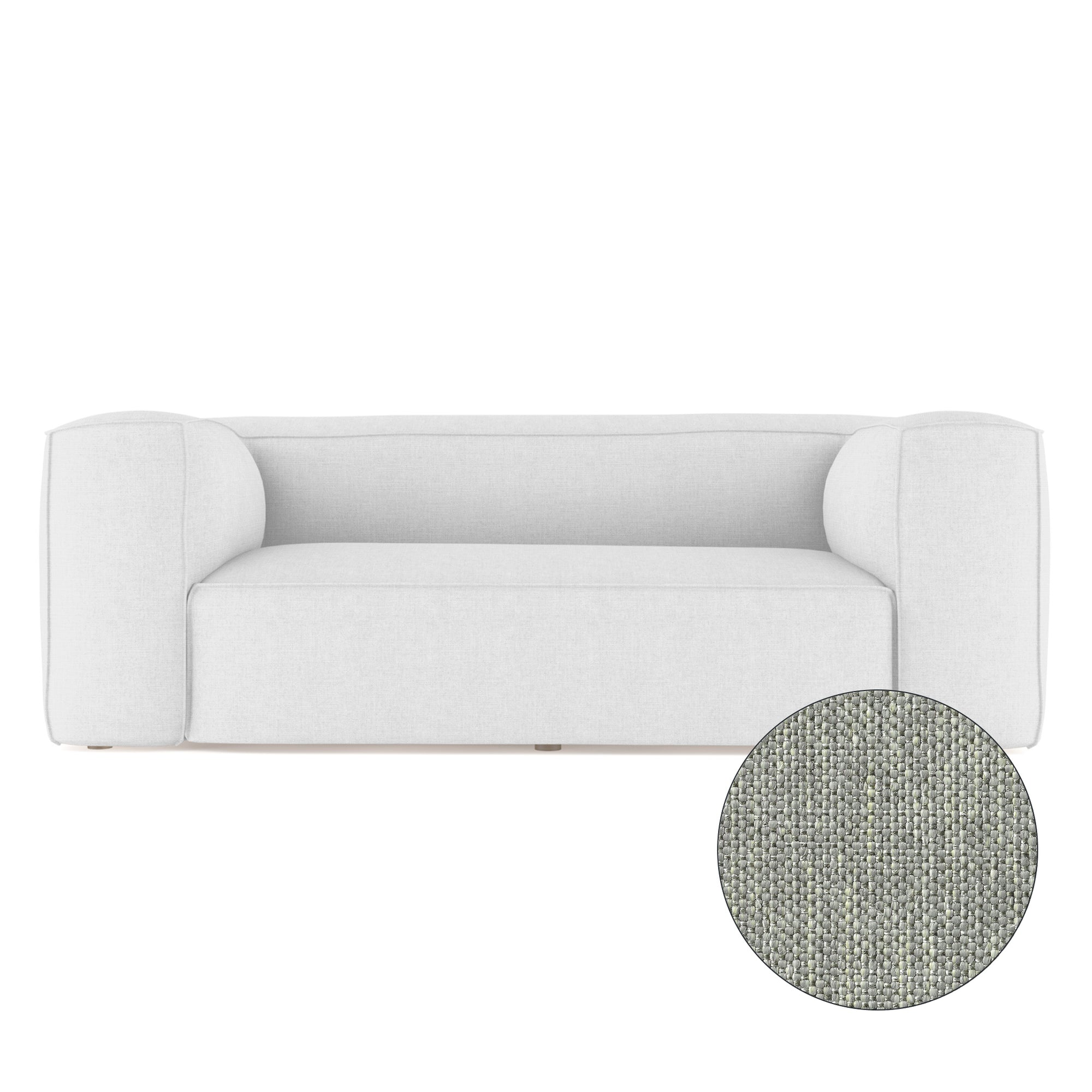 Varick Sofa - Haze Pebble Weave Linen