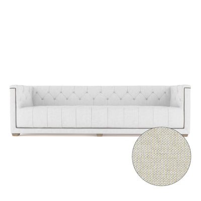 Hudson Sofa - Alabaster Pebble Weave Linen