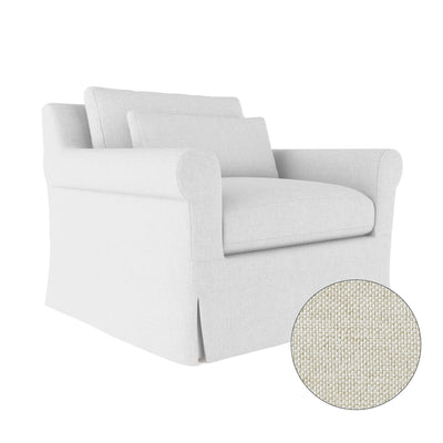 Ludlow Chair - Alabaster Pebble Weave Linen