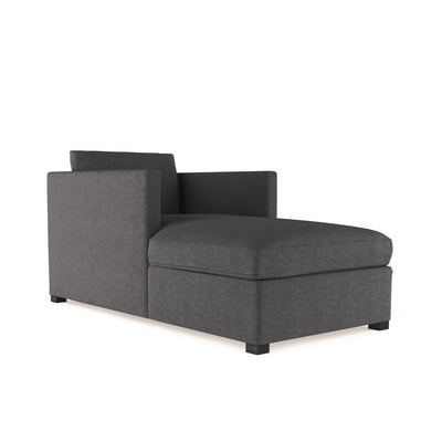 Madison Chaise - Graphite Plush Velvet