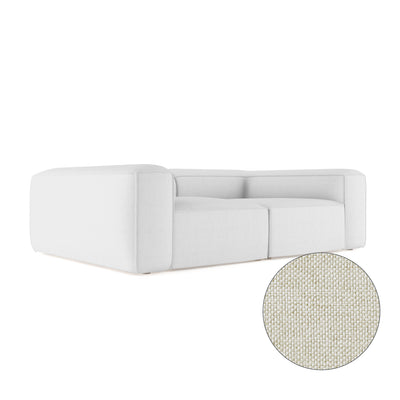 Varick Daybed - Alabaster Pebble Weave Linen