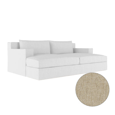 Mulberry Daybed - Oyster Pebble Weave Linen