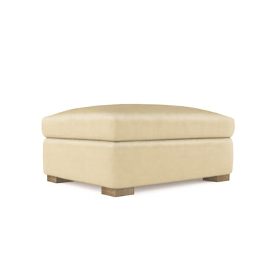 Crosby Ottoman - Oyster Vintage Leather