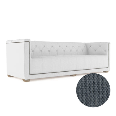 Hudson Sofa - Bluebell Pebble Weave Linen