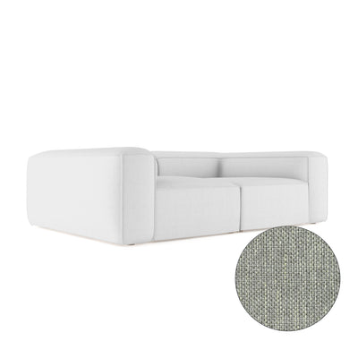 Varick Daybed - Haze Pebble Weave Linen