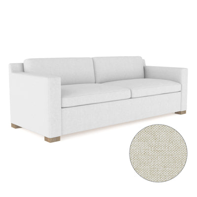 Mercer Sofa - Alabaster Pebble Weave Linen