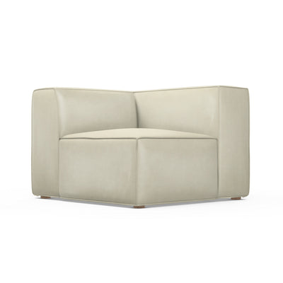 Varick Corner Chair - Alabaster Vintage Leather