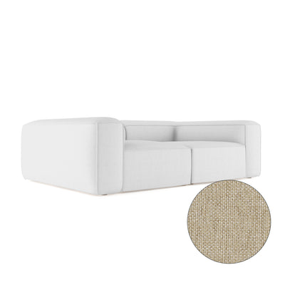 Varick Daybed - Oyster Pebble Weave Linen