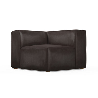 Varick Corner Chair - Chocolate Vintage Leather
