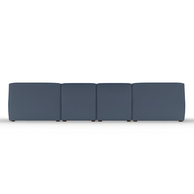 Varick U-Chaise Sectional - Bluebell Box Weave Linen