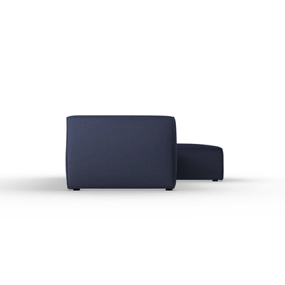 Varick Right-Chaise Sectional - Blue Print Plush Velvet