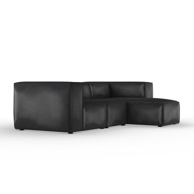 Varick Right-Chaise Sectional - Black Jack Vintage Leather