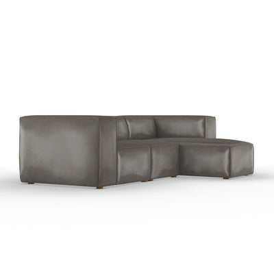 Varick Right-Chaise Sectional - Pumice Vintage Leather