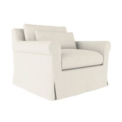 Ludlow Chair - Alabaster Box Weave Linen - Tandem Arbor