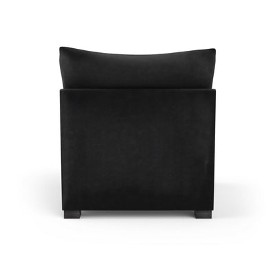 Evans Armless Chair - Black Jack Vintage Leather