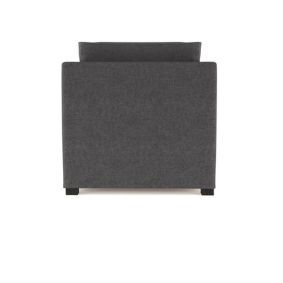 Madison Chaise - Graphite Plush Velvet