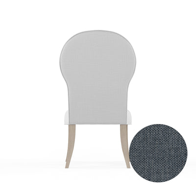 Caitlyn Dining Chair - Bluebell Pebble Weave Linen