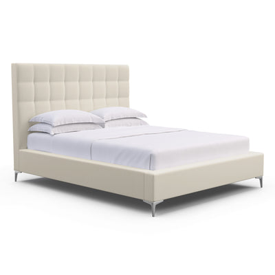 Bryant Tufted Panel Bed - Oyster Box Weave Linen