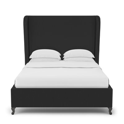 Humboldt Shelter Bed - Black Jack Box Weave Linen