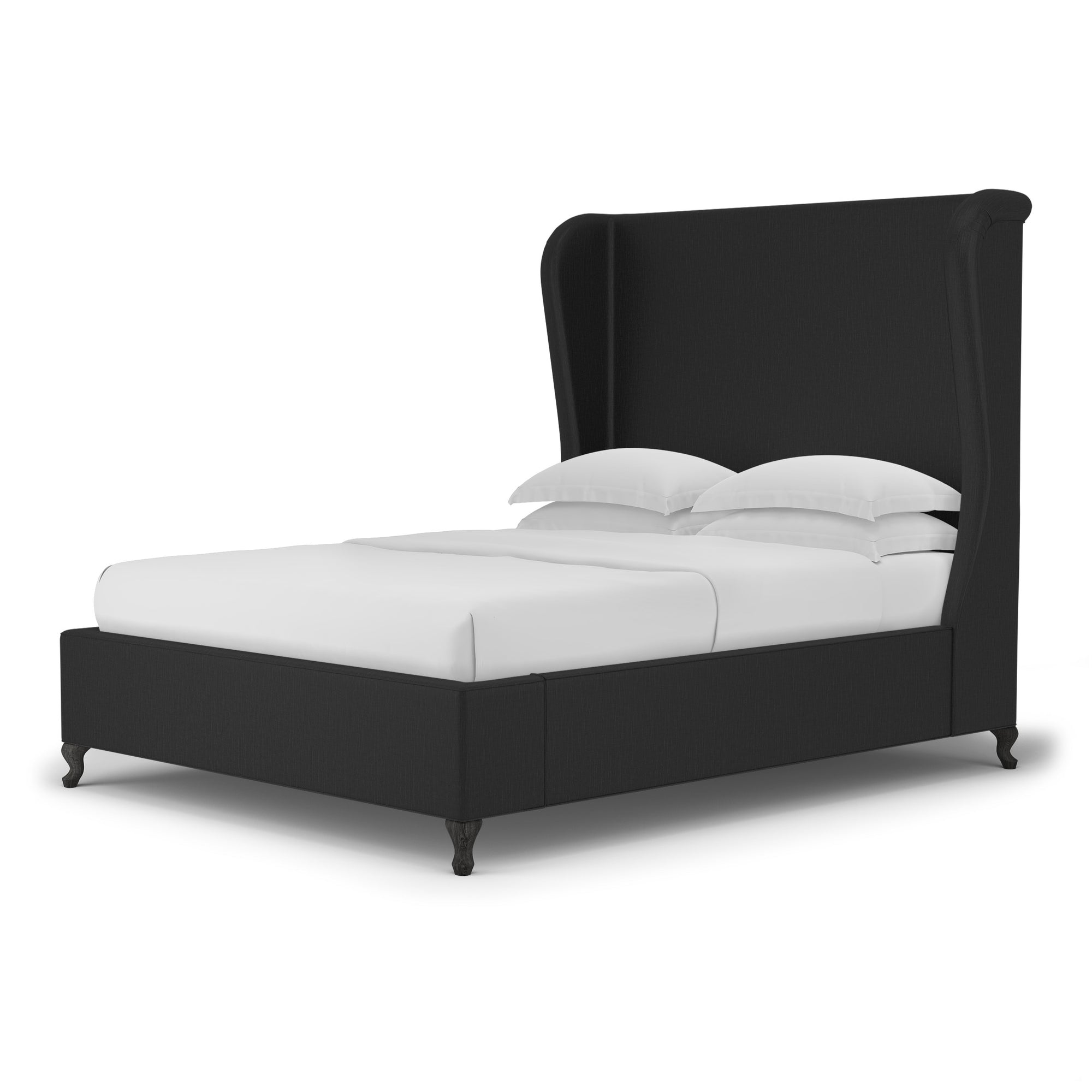 Humboldt Shelter Bed - Black Jack Box Weave Linen