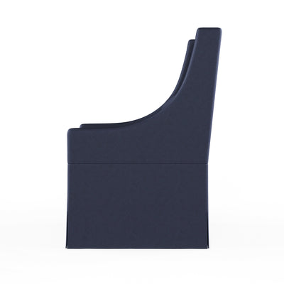 Serena Dining Chair - Blue Print Plush Velvet